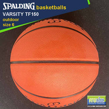 Load image into Gallery viewer, SPALDING Varsity TF150 FIBA-Approved Original Outdoor Basketball Size 7, Size 6 & Size 5