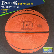 Load image into Gallery viewer, SPALDING Varsity TF150 FIBA-Approved Original Outdoor Basketball Size 7, Size 6 & Size 5