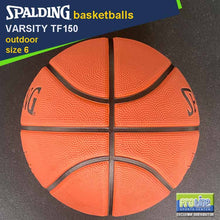 Load image into Gallery viewer, SPALDING Varsity TF150 FIBA-Approved Original Outdoor Basketball Size 7, Size 6 & Size 5