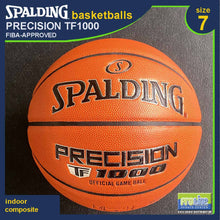 Load image into Gallery viewer, SPALDING Precision TF1000 FIBA-Approved Original Indoor Basketball Size 7