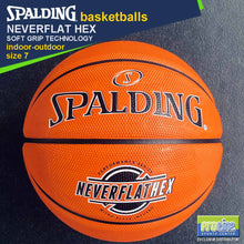Load image into Gallery viewer, SPALDING NeverFlat Series Original Indoor-Outdoor Basketball Size 7
