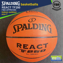 Load image into Gallery viewer, SPALDING React TF250 FIBA-Approved Original Indoor-Outdoor Basketball Size 7