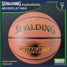 Load image into Gallery viewer, SPALDING NeverFlat Series Original Indoor-Outdoor Basketball Size 7