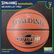 Load image into Gallery viewer, SPALDING NeverFlat Series Original Indoor-Outdoor Basketball Size 7