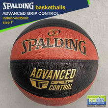 Load image into Gallery viewer, SPALDING Advanced Grip Control Black/Orange Original Indoor-Outdoor Basketball Size 7