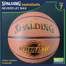 Load image into Gallery viewer, SPALDING NeverFlat Series Original Indoor-Outdoor Basketball Size 7