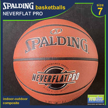 Load image into Gallery viewer, SPALDING NeverFlat Series Original Indoor-Outdoor Basketball Size 7