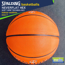 Load image into Gallery viewer, SPALDING NeverFlat Series Original Indoor-Outdoor Basketball Size 7