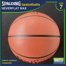 Load image into Gallery viewer, SPALDING NeverFlat Series Original Indoor-Outdoor Basketball Size 7