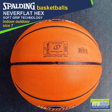 Load image into Gallery viewer, SPALDING NeverFlat Series Original Indoor-Outdoor Basketball Size 7
