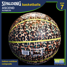 Load image into Gallery viewer, SPALDING Commander Leopard Original Indoor-Outdoor Basketball Size 7
