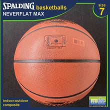Load image into Gallery viewer, SPALDING NeverFlat Series Original Indoor-Outdoor Basketball Size 7