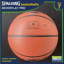 Load image into Gallery viewer, SPALDING NeverFlat Series Original Indoor-Outdoor Basketball Size 7