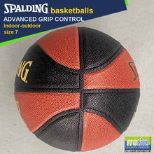 Load image into Gallery viewer, SPALDING Advanced Grip Control Black/Orange Original Indoor-Outdoor Basketball Size 7
