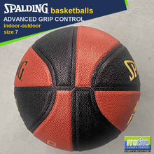 Load image into Gallery viewer, SPALDING Advanced Grip Control Black/Orange Original Indoor-Outdoor Basketball Size 7