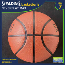 Load image into Gallery viewer, SPALDING NeverFlat Series Original Indoor-Outdoor Basketball Size 7