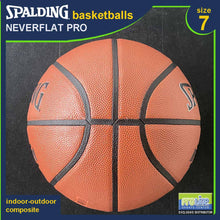 Load image into Gallery viewer, SPALDING NeverFlat Series Original Indoor-Outdoor Basketball Size 7