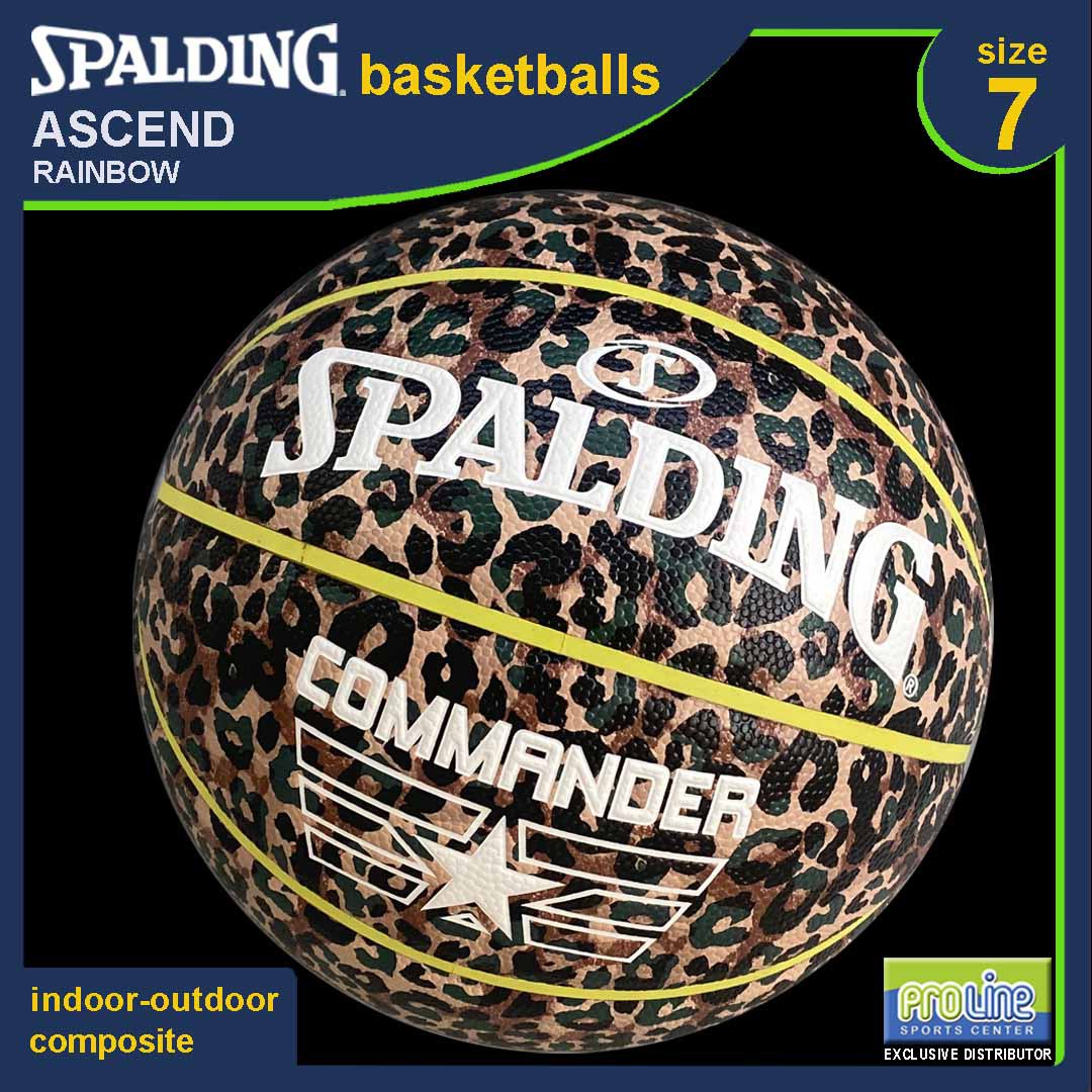 SPALDING Commander Leopard Original IndoorOutdoor Basketball Size 7