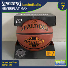 Load image into Gallery viewer, SPALDING NeverFlat Series Original Indoor-Outdoor Basketball Size 7