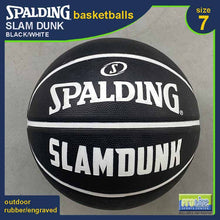 Load image into Gallery viewer, SPALDING Slam Dunk Black White Original Outdoor Basketball Size 7