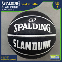 Load image into Gallery viewer, SPALDING Slam Dunk Black White Original Outdoor Basketball Size 7