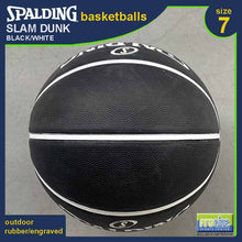 Load image into Gallery viewer, SPALDING Slam Dunk Black White Original Outdoor Basketball Size 7