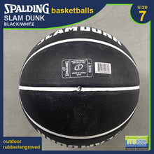 Load image into Gallery viewer, SPALDING Slam Dunk Black White Original Outdoor Basketball Size 7