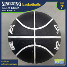 Load image into Gallery viewer, SPALDING Slam Dunk Black White Original Outdoor Basketball Size 7