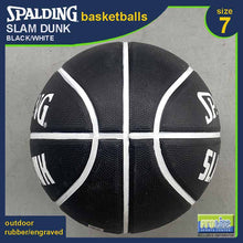 Load image into Gallery viewer, SPALDING Slam Dunk Black White Original Outdoor Basketball Size 7