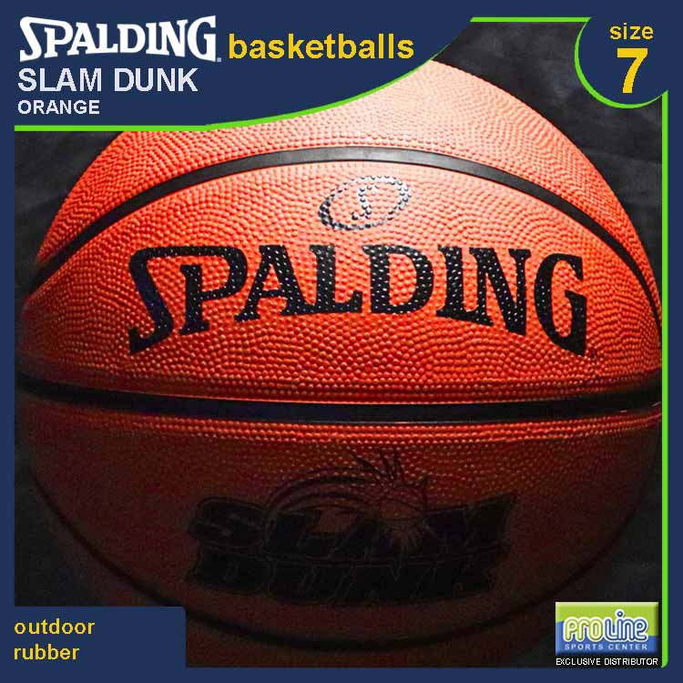 Spalding Outdoor Basketball Slam Dunk Black Basketball Ball Brick Adult