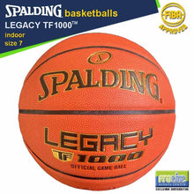 Load image into Gallery viewer, SPALDING Legacy TF1000 FIBA-Approved Original Indoor Basketball Size 7