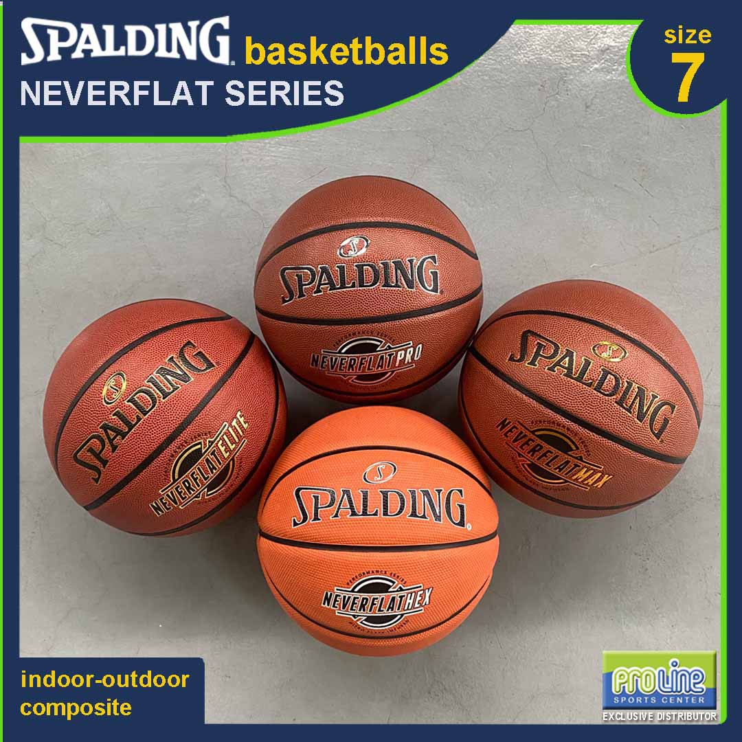 SPALDING NeverFlat Series Original Indoor-Outdoor Basketball Size 7