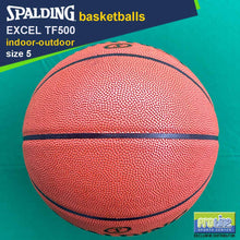 Load image into Gallery viewer, SPALDING Excel TF500 Original Indoor-Outdoor Basketball Size 7, Size 6, Size 5 & Euroleague