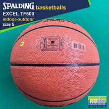 Load image into Gallery viewer, SPALDING Excel TF500 Original Indoor-Outdoor Basketball Size 7, Size 6, Size 5 & Euroleague