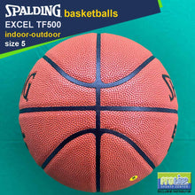 Load image into Gallery viewer, SPALDING Excel TF500 Original Indoor-Outdoor Basketball Size 7, Size 6, Size 5 & Euroleague
