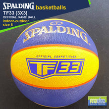 Load image into Gallery viewer, SPALDING FIBA-Approved TF33 3x3 Official Game Ball Original Indoor-Outdoor Basketball Size 6