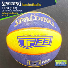 Load image into Gallery viewer, SPALDING FIBA-Approved TF33 3x3 Official Game Ball Original Indoor-Outdoor Basketball Size 6
