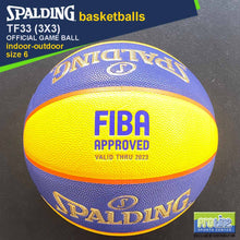 Load image into Gallery viewer, SPALDING FIBA-Approved TF33 3x3 Official Game Ball Original Indoor-Outdoor Basketball Size 6