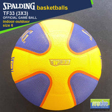 Load image into Gallery viewer, SPALDING FIBA-Approved TF33 3x3 Official Game Ball Original Indoor-Outdoor Basketball Size 6