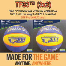 Load image into Gallery viewer, SPALDING FIBA-Approved TF33 3x3 Official Game Ball Original Indoor-Outdoor Basketball Size 6