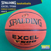 Load image into Gallery viewer, SPALDING Excel TF500 Original Indoor-Outdoor Basketball Size 7, Size 6, Size 5 & Euroleague
