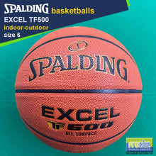 Load image into Gallery viewer, SPALDING Excel TF500 Original Indoor-Outdoor Basketball Size 7, Size 6, Size 5 & Euroleague