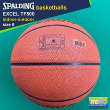 Load image into Gallery viewer, SPALDING Excel TF500 Original Indoor-Outdoor Basketball Size 7, Size 6, Size 5 & Euroleague