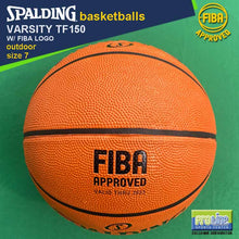 Load image into Gallery viewer, SPALDING Varsity TF150 FIBA-Approved Original Outdoor Basketball Size 7, Size 6 & Size 5