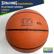 Load image into Gallery viewer, SPALDING Platinum Series Original Outdoor Basketball Size 7