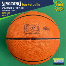 Load image into Gallery viewer, SPALDING Varsity TF150 FIBA-Approved Original Outdoor Basketball Size 7, Size 6 & Size 5