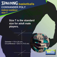 Load image into Gallery viewer, SPALDING Commander Original Indoor-Outdoor Basketball Size 7