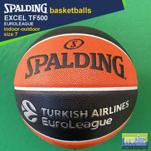 Load image into Gallery viewer, SPALDING Excel TF500 Original Indoor-Outdoor Basketball Size 7, Size 6, Size 5 & Euroleague