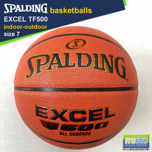 Load image into Gallery viewer, SPALDING Excel TF500 Original Indoor-Outdoor Basketball Size 7, Size 6, Size 5 & Euroleague