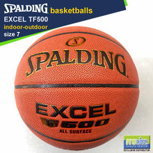 Load image into Gallery viewer, SPALDING Excel TF500 Original Indoor-Outdoor Basketball Size 7, Size 6, Size 5 & Euroleague